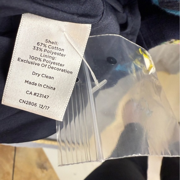 Talbots sequin fish embroidered sheath dress size 22 NWOT - Picture 5 of 8